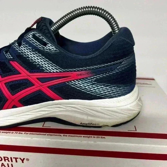 ASICS Gel Contend 6 Shoes Womens 8 Running Walking Sneaker Gym Comfy Navy Pink - Picture 5 of 8